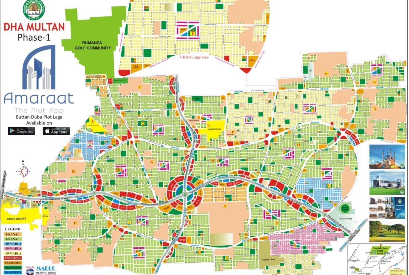 DHA Multan New Map